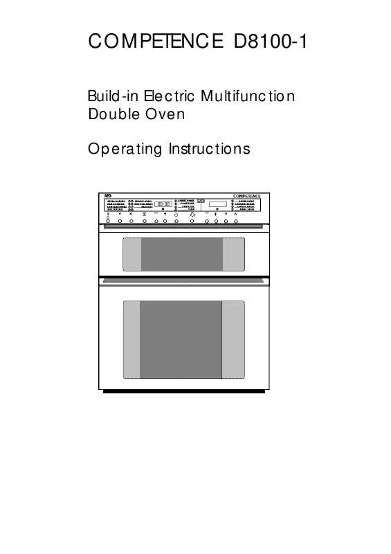 Mode d'emploi AEG-ELECTROLUX D8100-1A(ALUMINIUM)