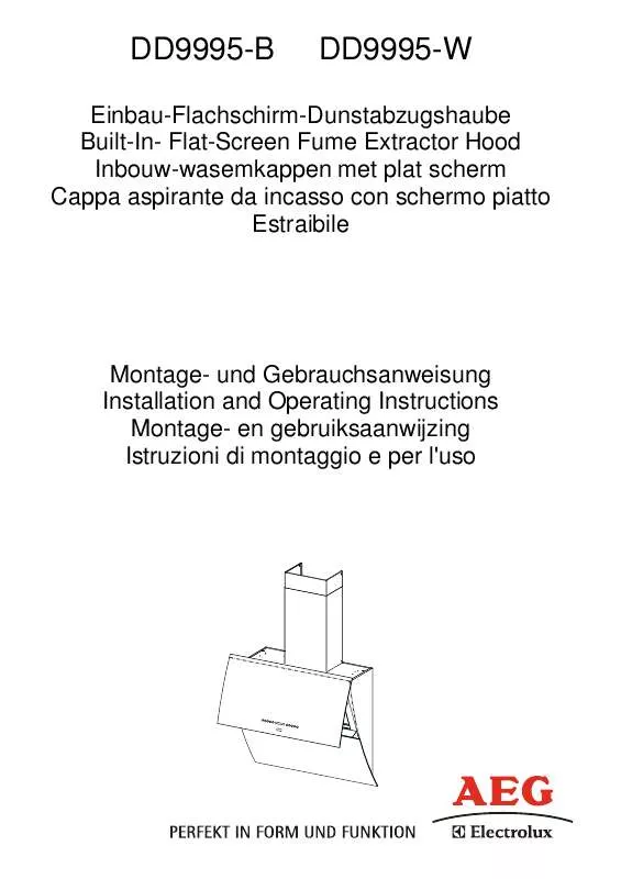 Mode d'emploi AEG-ELECTROLUX DD9995-B