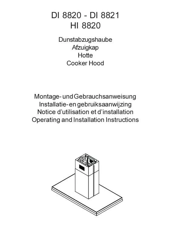 Mode d'emploi AEG-ELECTROLUX DI 8820