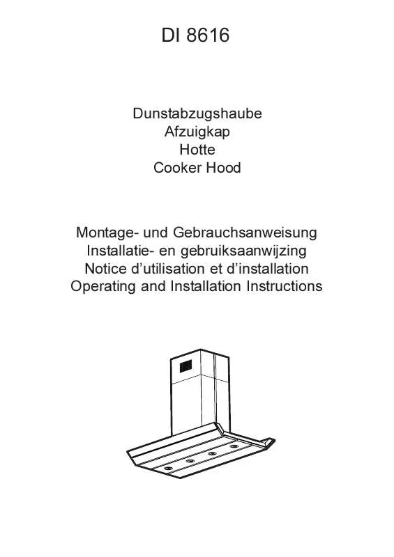 Mode d'emploi AEG-ELECTROLUX DI8616-M