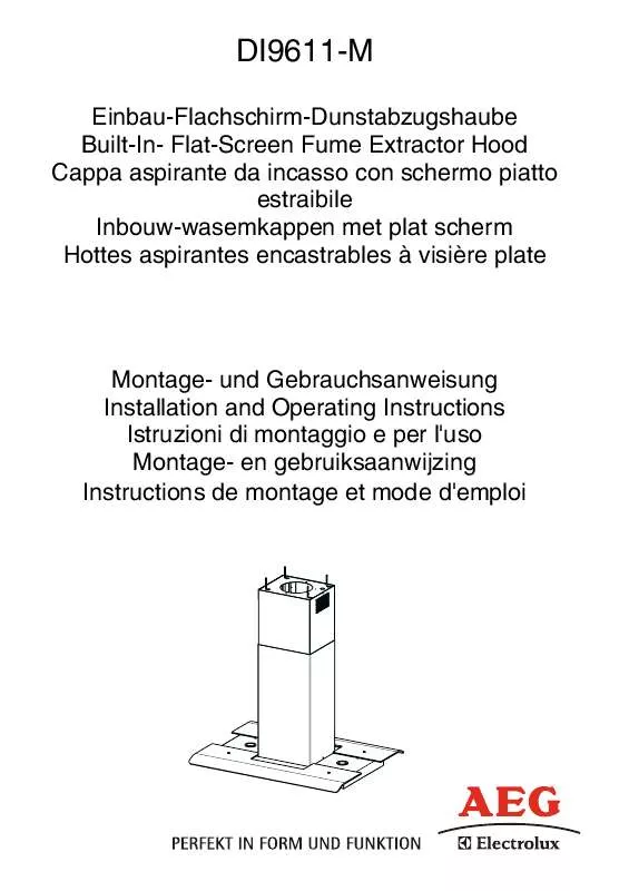 Mode d'emploi AEG-ELECTROLUX DI9611-M