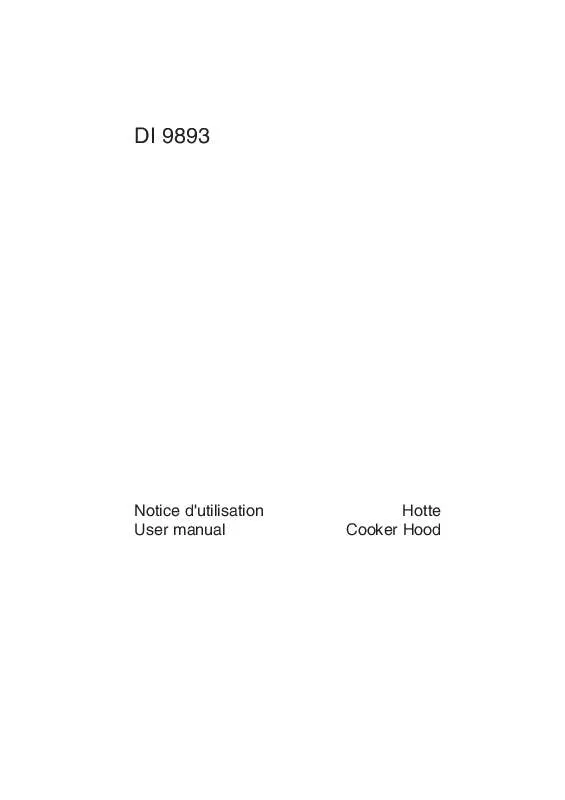 Mode d'emploi AEG-ELECTROLUX DI9893-M