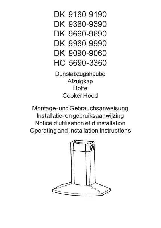 Mode d'emploi AEG-ELECTROLUX DK9160-AL