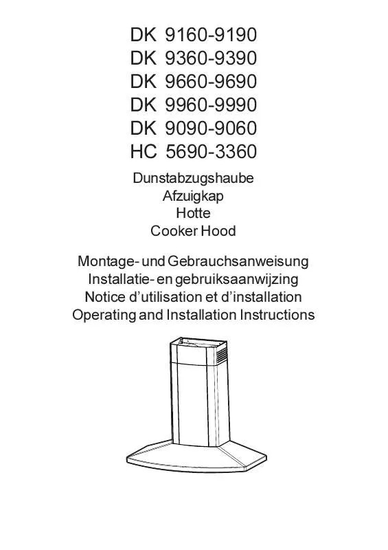 Mode d'emploi AEG-ELECTROLUX DK9160-M