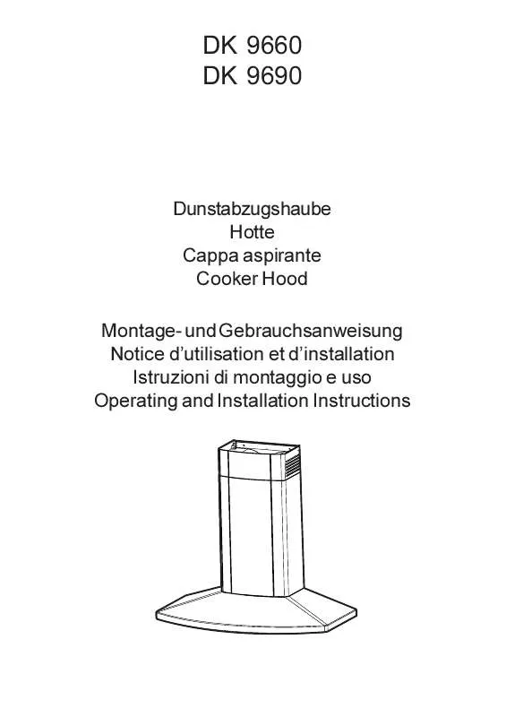 Mode d'emploi AEG-ELECTROLUX DK9690M/CH