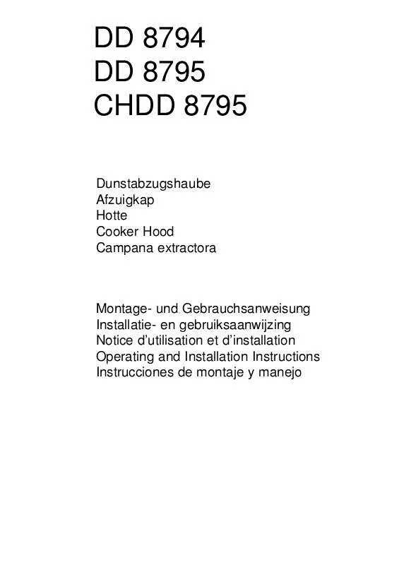 Mode d'emploi AEG-ELECTROLUX DM8600-M/AUS