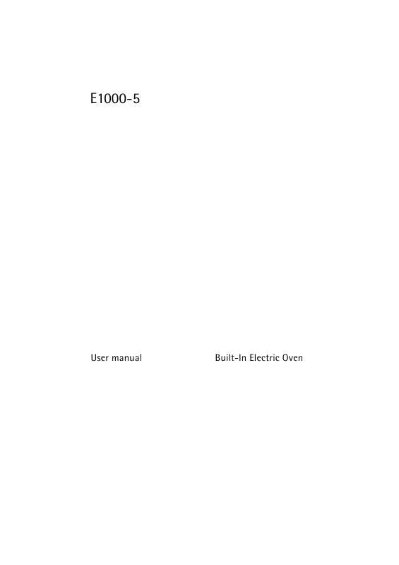 Mode d'emploi AEG-ELECTROLUX E1000-5-M
