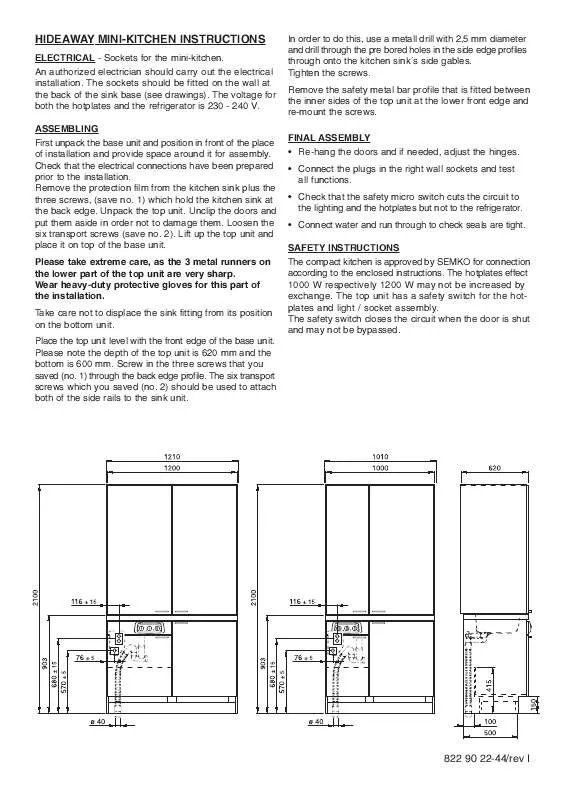 Mode d'emploi AEG-ELECTROLUX E1000