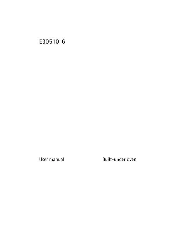 Mode d'emploi AEG-ELECTROLUX E30510-6-M