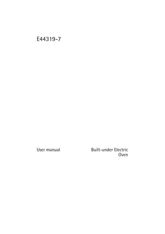 Mode d'emploi AEG-ELECTROLUX E44319-7-A