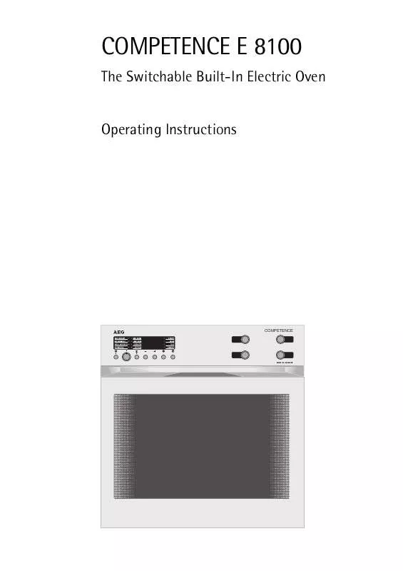 Mode d'emploi AEG-ELECTROLUX E8100-A