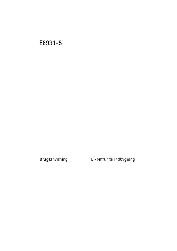 Mode d'emploi AEG-ELECTROLUX E8931-5-M
