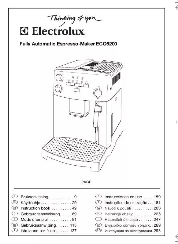 Mode d'emploi AEG-ELECTROLUX ECG6200