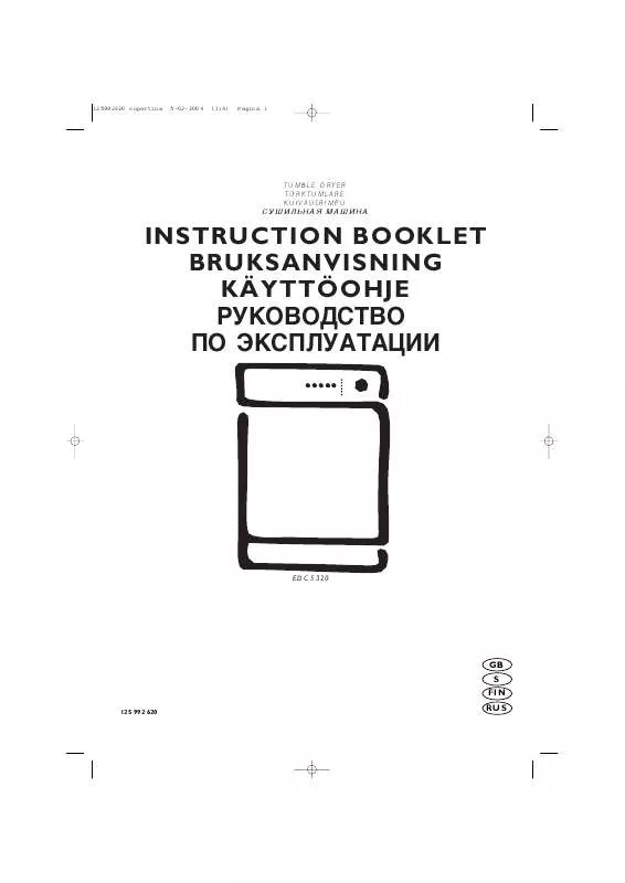 Mode d'emploi AEG-ELECTROLUX EDC5320