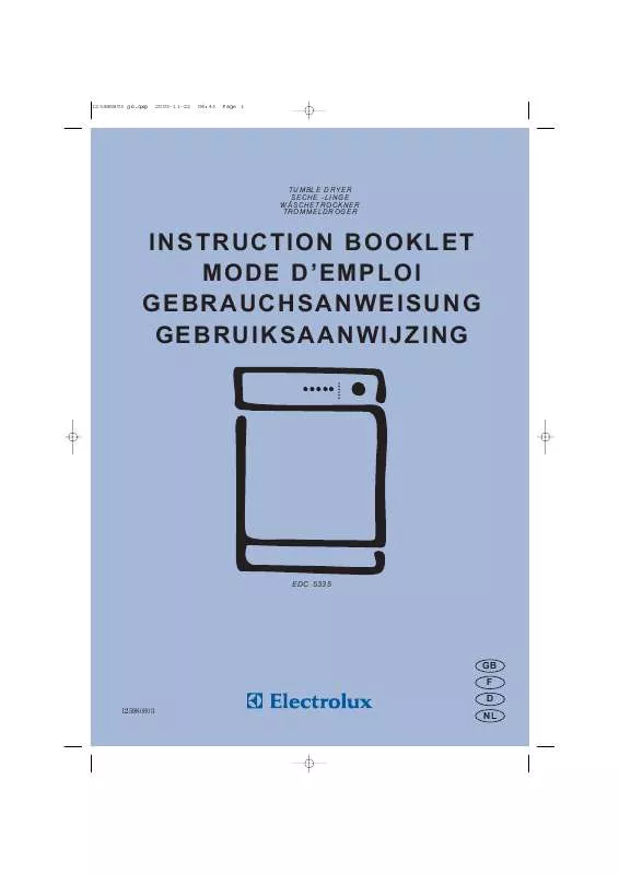 Mode d'emploi AEG-ELECTROLUX EDC5335