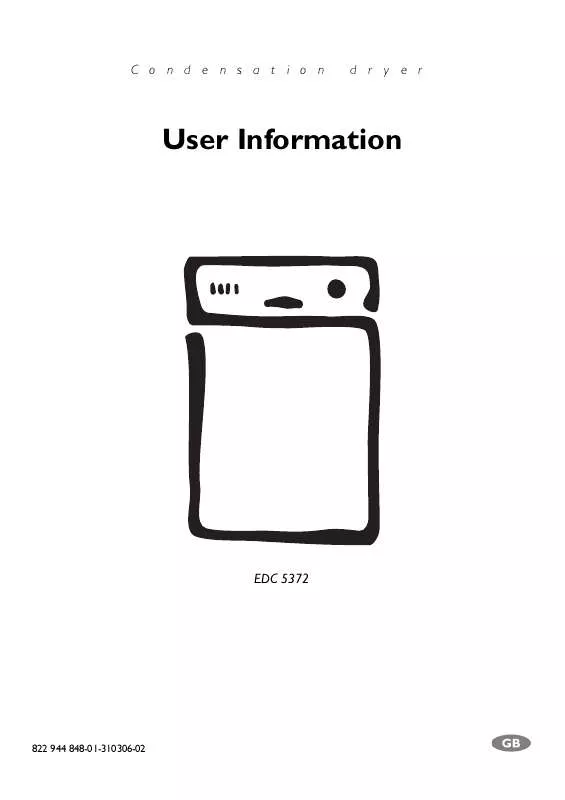 Mode d'emploi AEG-ELECTROLUX EDC5372