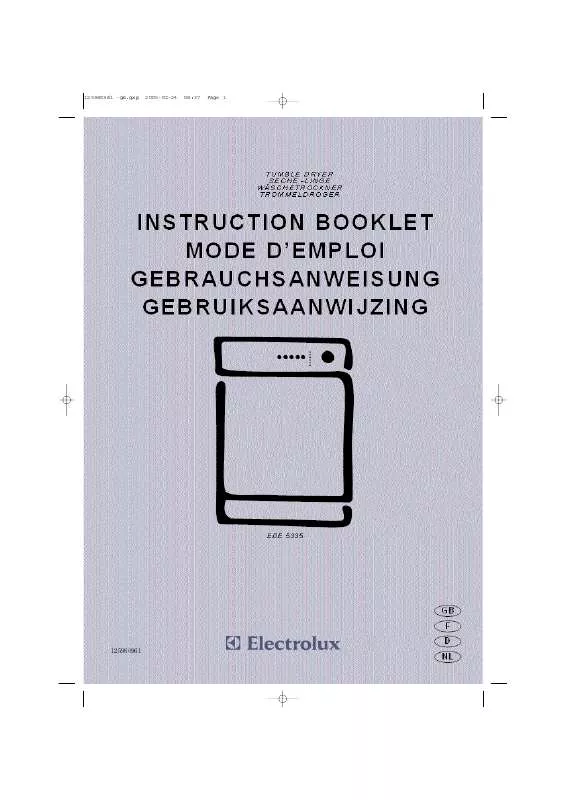 Mode d'emploi AEG-ELECTROLUX EDE5335