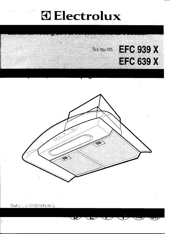 Mode d'emploi AEG-ELECTROLUX EFC639X/CH