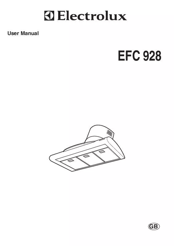 Mode d'emploi AEG-ELECTROLUX EFC928X-KO