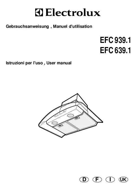 Mode d'emploi AEG-ELECTROLUX EFC939.1AL/CH