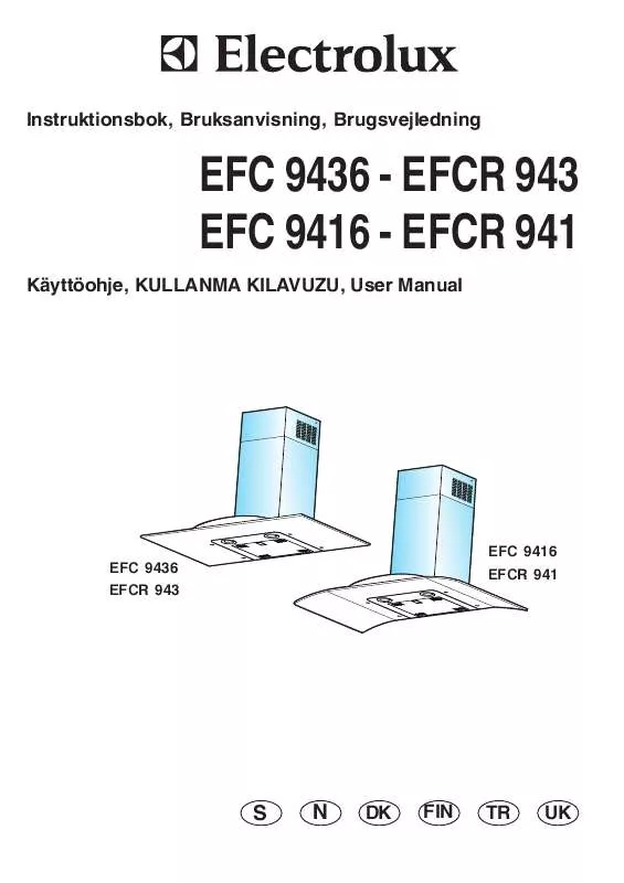 Mode d'emploi AEG-ELECTROLUX EFC9416X-S