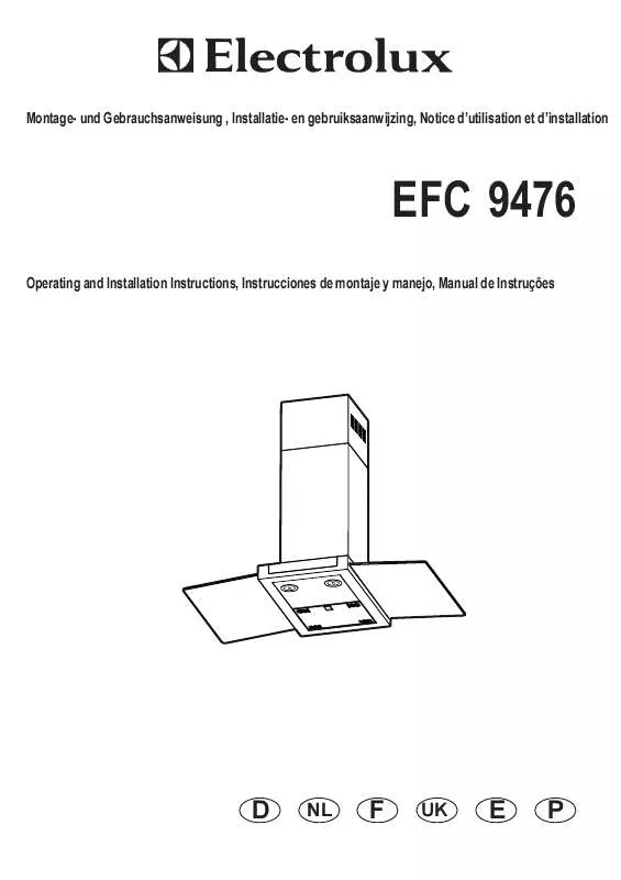 Mode d'emploi AEG-ELECTROLUX EFC9476X