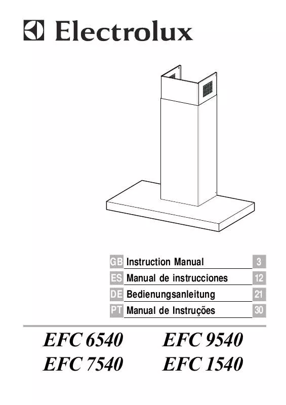 Mode d'emploi AEG-ELECTROLUX EFC9540U