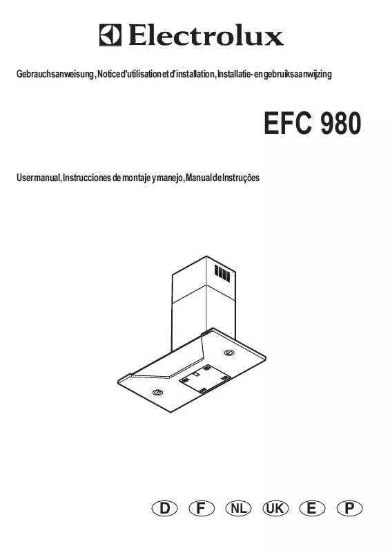 Mode d'emploi AEG-ELECTROLUX EFC980X/EU