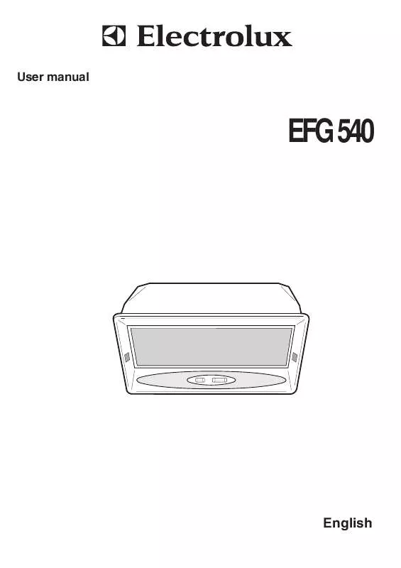 Mode d'emploi AEG-ELECTROLUX EFG540G-A