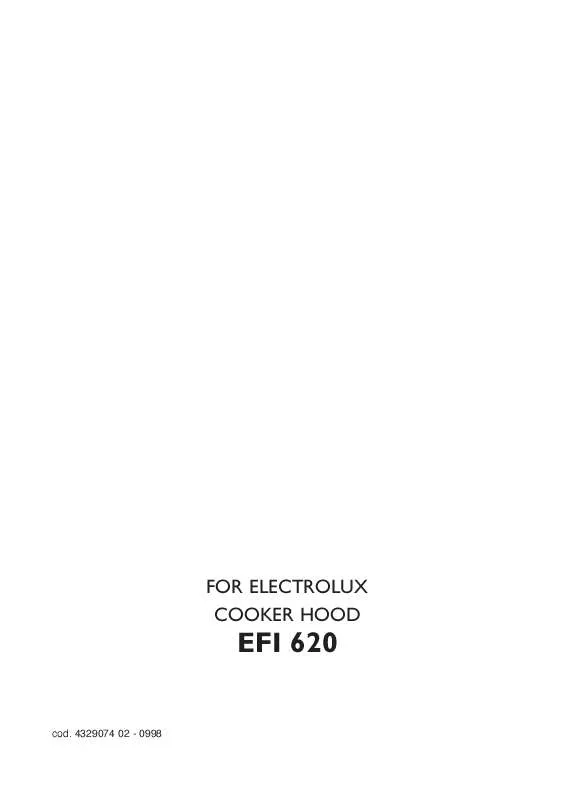 Mode d'emploi AEG-ELECTROLUX EFI620G