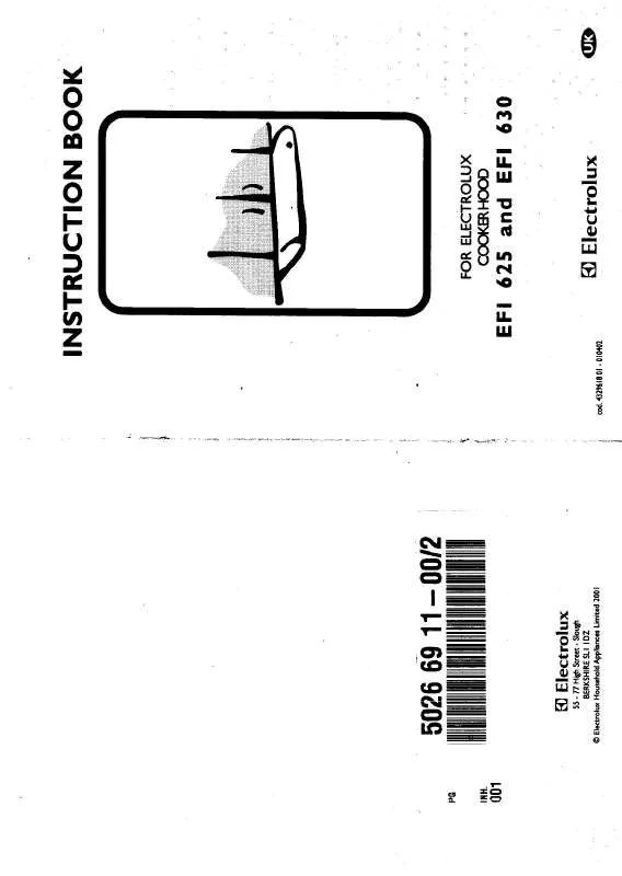 Mode d'emploi AEG-ELECTROLUX EFI630G