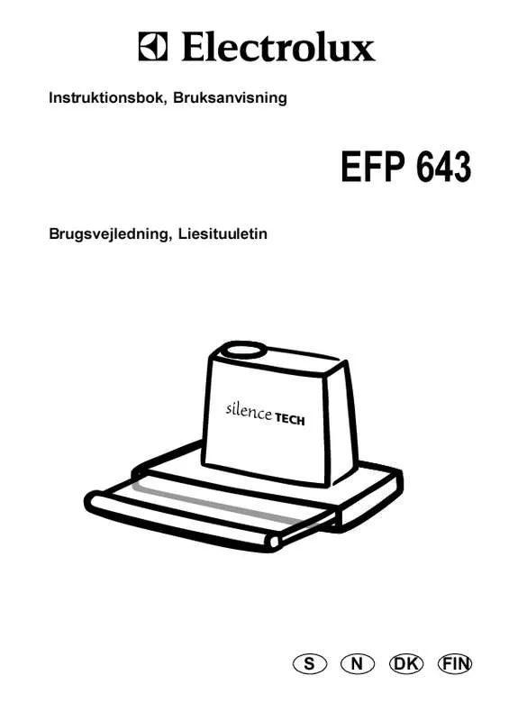 Mode d'emploi AEG-ELECTROLUX EFP643AW/S