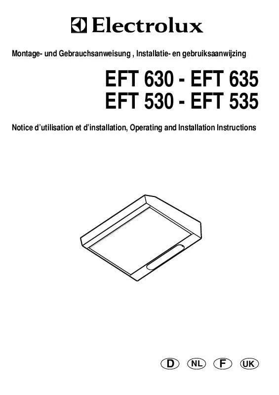 Mode d'emploi AEG-ELECTROLUX EFT630B/GB