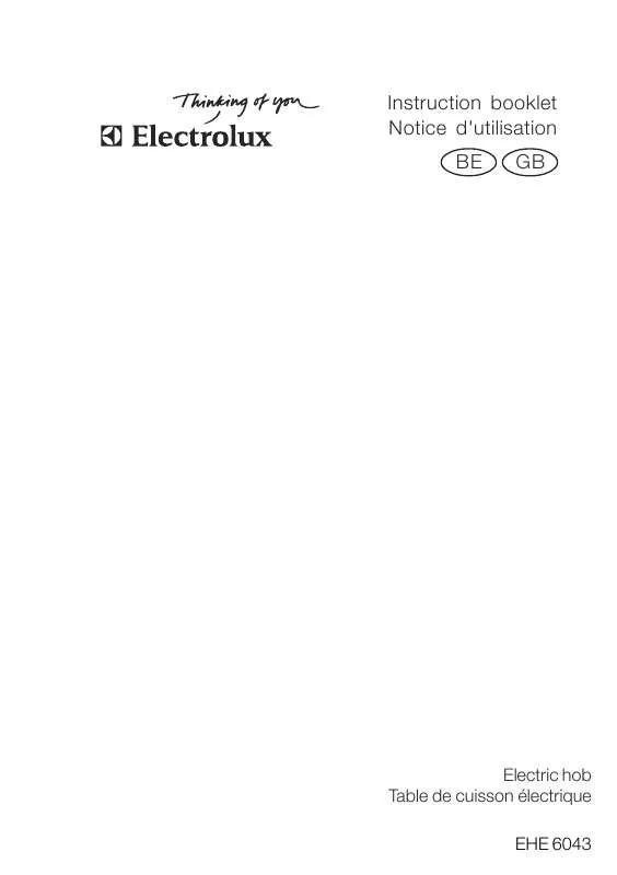 Mode d'emploi AEG-ELECTROLUX EHE6043B