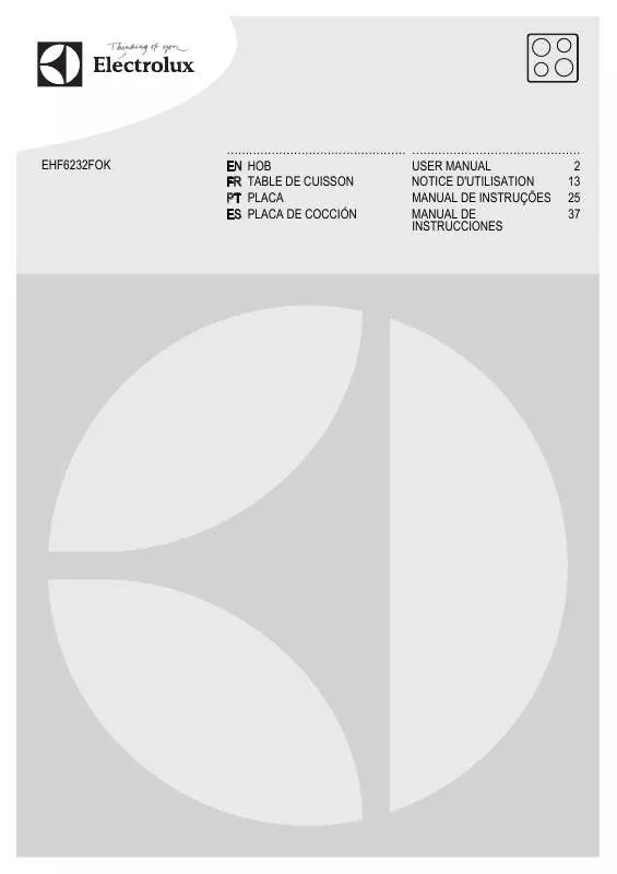 Mode d'emploi AEG-ELECTROLUX EHF6232FOK