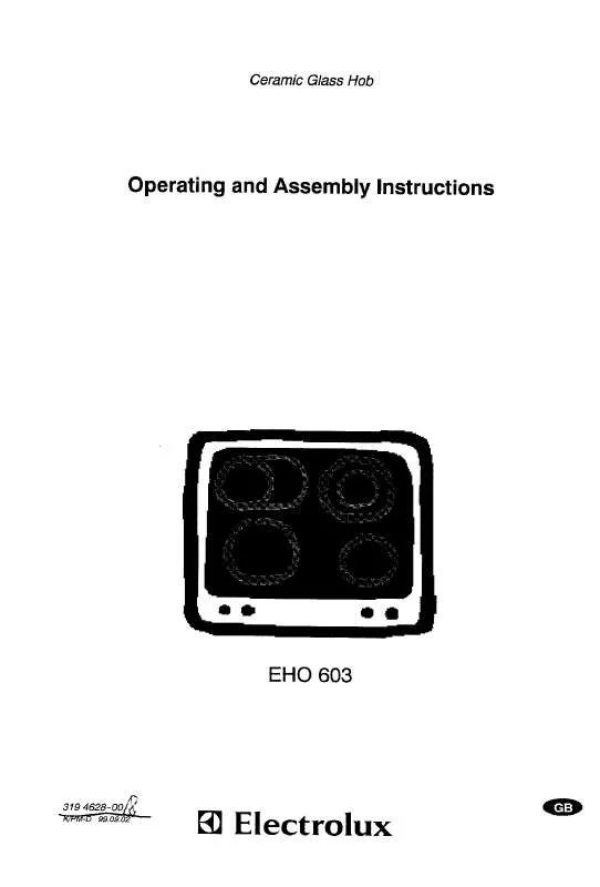 Mode d'emploi AEG-ELECTROLUX EHO603K