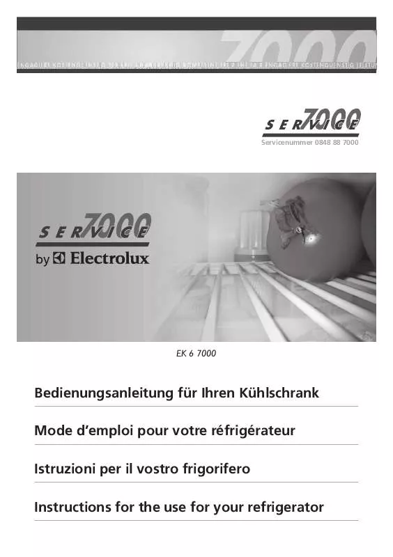 Mode d'emploi AEG-ELECTROLUX EK67000WR