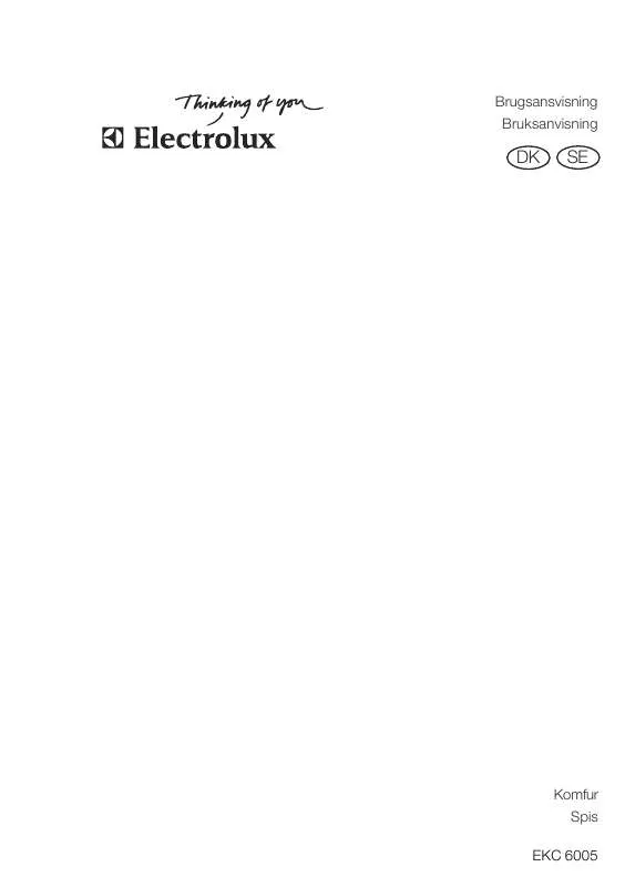Mode d'emploi AEG-ELECTROLUX EKC6005