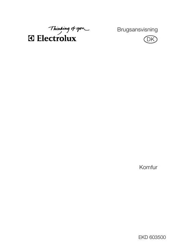 Mode d'emploi AEG-ELECTROLUX EKD603500X