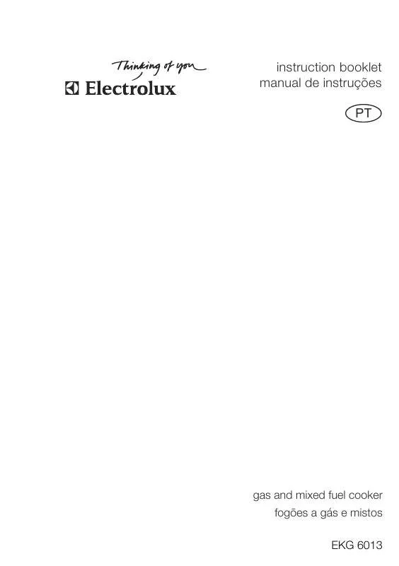 Mode d'emploi AEG-ELECTROLUX EKG6013