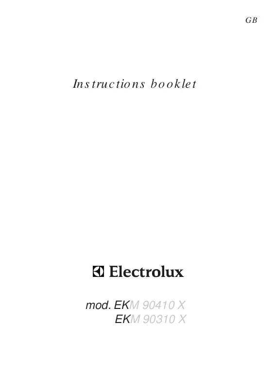 Mode d'emploi AEG-ELECTROLUX EKM90310X