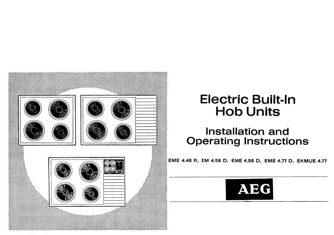 Mode d'emploi AEG-ELECTROLUX EME4.58D