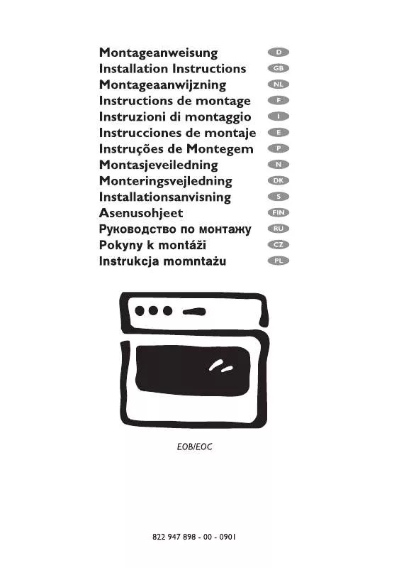 Mode d'emploi AEG-ELECTROLUX EOB2600WELUXNOR