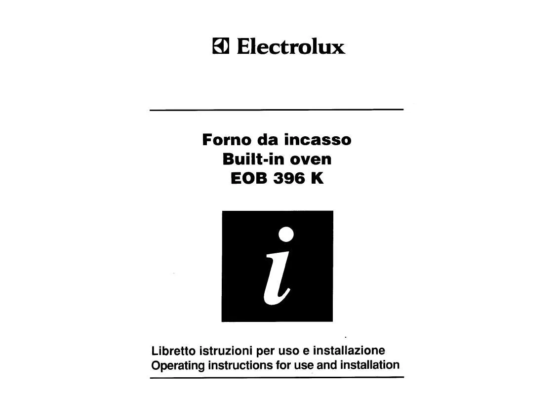 Mode d'emploi AEG-ELECTROLUX EOB396K