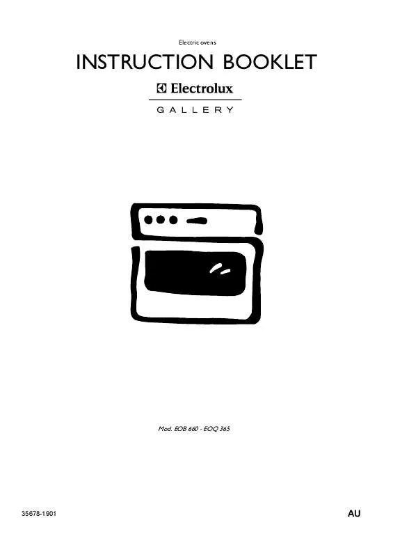 Mode d'emploi AEG-ELECTROLUX EOB660X