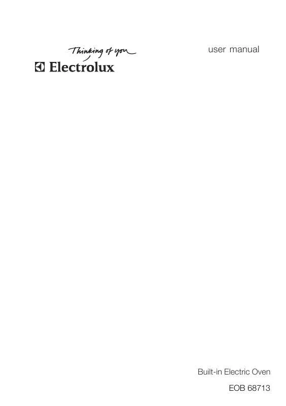 Mode d'emploi AEG-ELECTROLUX EOB68713X