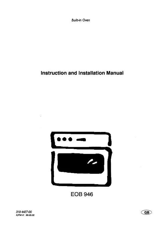 Mode d'emploi AEG-ELECTROLUX EOB946K