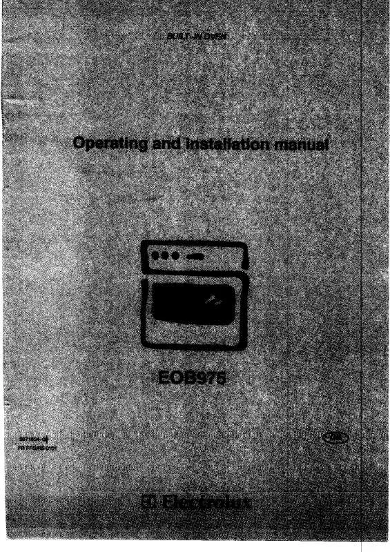 Mode d'emploi AEG-ELECTROLUX EOB975B1