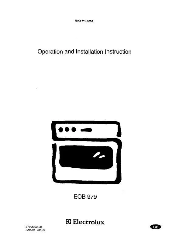 Mode d'emploi AEG-ELECTROLUX EOB979W