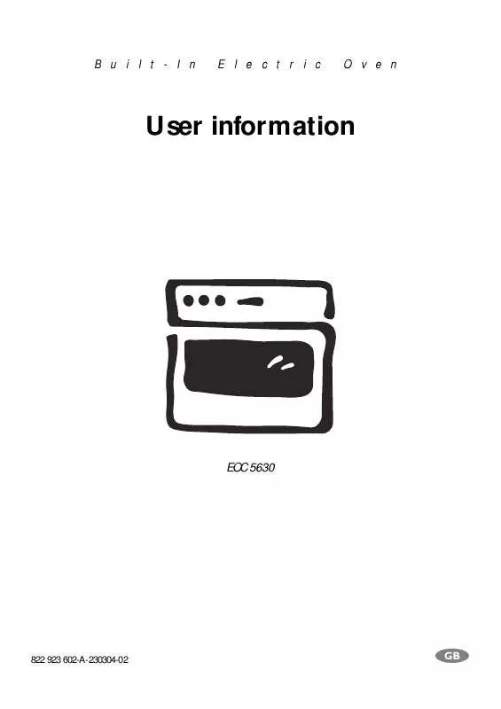 Mode d'emploi AEG-ELECTROLUX EOC5630XELUXITALY